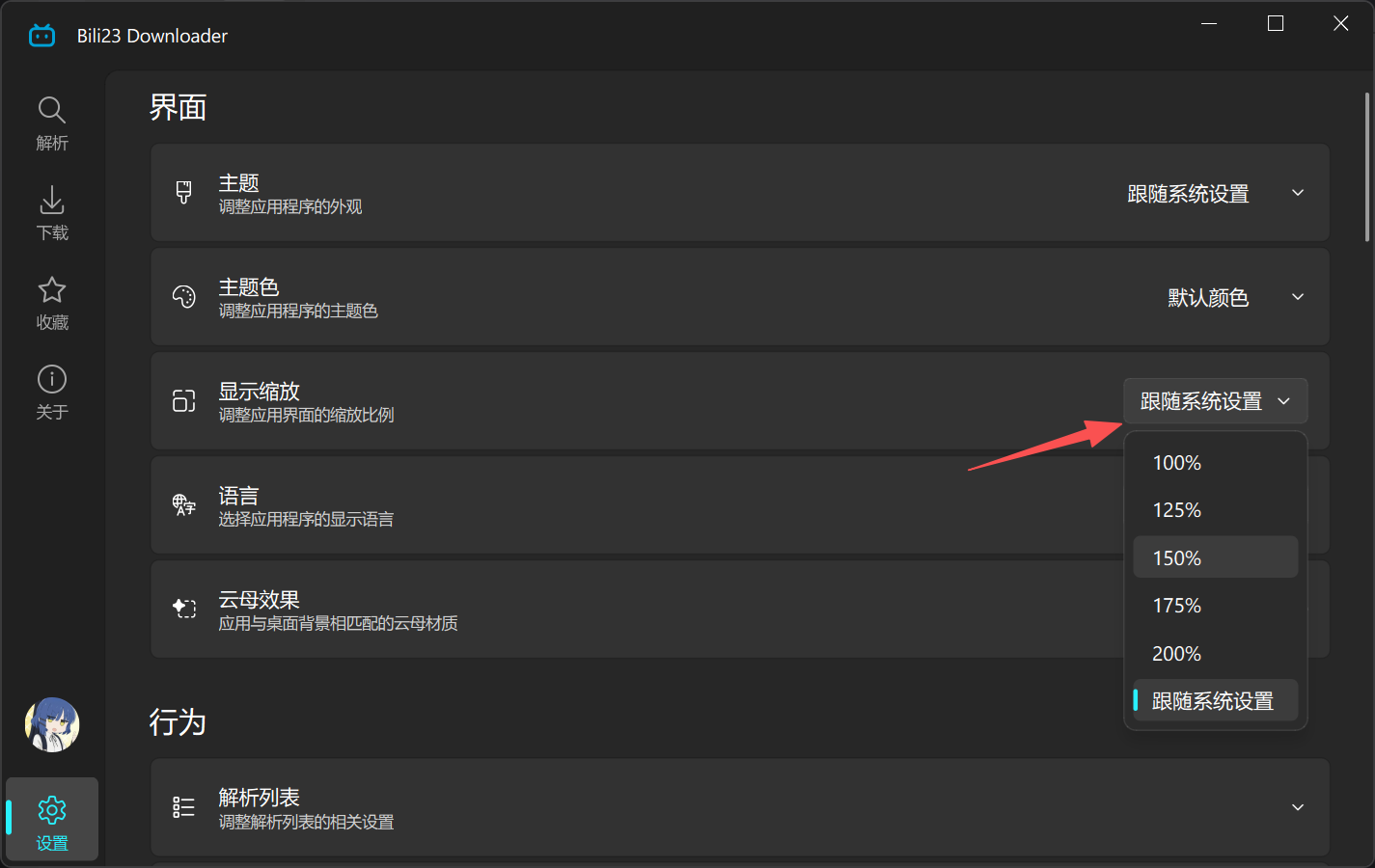 调整显示缩放比例